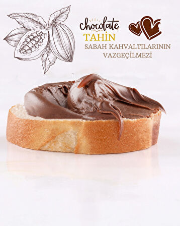 NATUREL ÇİKOLATALI ÇİĞ SUSAM TAHİNİ 550 GR 2 ADET