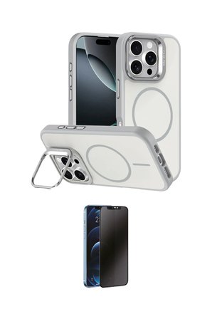 Apple Uyumlu iPhone  Pro Max Kılıf Çekirdek Klasik İkili Koruma Seti