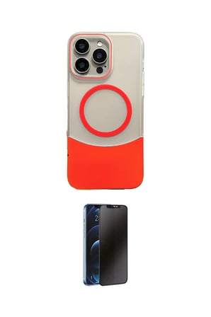 Apple Uyumlu iPhone  Pro Max Kılıf Kozmos Form Özel Seri İkili Koruma Seti