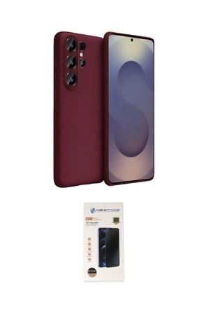 Samsung Uyumlu Galaxy S Ultra Kılıf Kozmos Yansıma Özel Seri İkili Koruma Seti