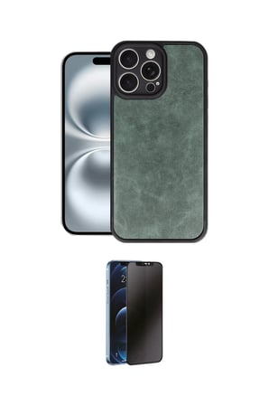 Apple Uyumlu iPhone  Pro Max Kılıf Kıvılcım Işık Serisi İkili Koruma Seti