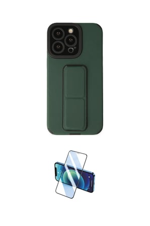 Apple Uyumlu iPhone  Pro Max Kılıf Çekirdek Yansıma İkili Koruma Seti
