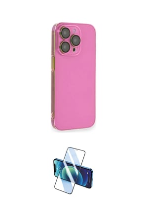 Apple Uyumlu iPhone  Pro Max Kılıf Siluet Minimal Özel Seri İkili Koruma Seti
