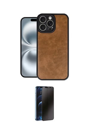 Apple Uyumlu iPhone  Pro Max Kılıf Kıvılcım Işık Serisi İkili Koruma Seti