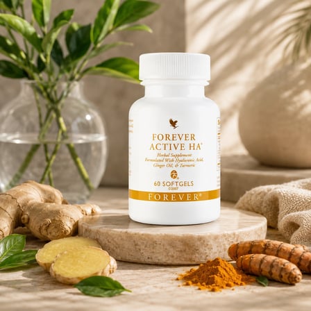 Forever Active Ha-Hyaloranic Acid, Zencefil ve Zerdeçal içeren Takviye Edici Gıda – 60 SOFTJEL