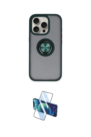 Apple Uyumlu iPhone  Pro Max Kılıf Yörünge Çizgi İkili Koruma Seti