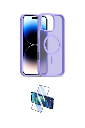 Apple Uyumlu iPhone  Pro Max Kılıf Siluet Minimal Prime İkili Koruma Seti