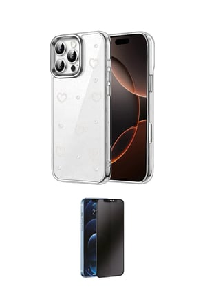 Apple Uyumlu iPhone  Pro Max Kılıf Yörünge Form İkili Koruma Seti