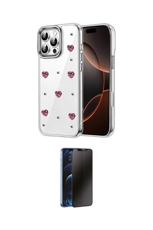 Apple Uyumlu iPhone  Pro Max Kılıf Yörünge Form İkili Koruma Seti