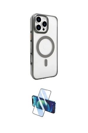 Apple Uyumlu iPhone  Pro Max Kılıf Doruk Doku Özel Seri İkili Koruma Seti