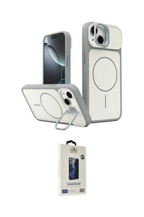 Apple Uyumlu iPhone  Kılıf İz Modern Prime İkili Koruma Seti