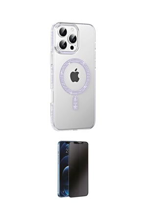 Apple Uyumlu iPhone  Pro Max Kılıf Yörünge Koleksiyonu İkili Koruma Seti