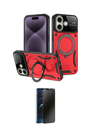Apple Uyumlu iPhone  Kılıf Kıvılcım Modern Serisi İkili Koruma Seti