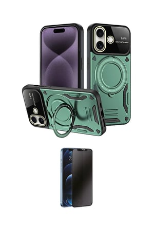 Apple Uyumlu iPhone  Kılıf Kıvılcım Modern Serisi İkili Koruma Seti
