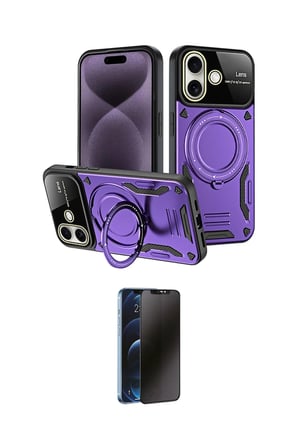 Apple Uyumlu iPhone  Kılıf Kıvılcım Modern Serisi İkili Koruma Seti