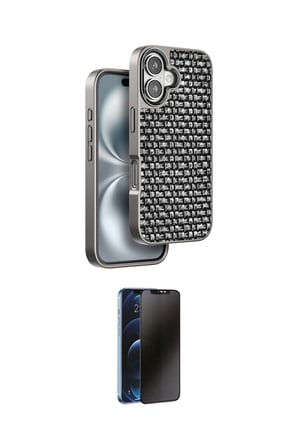 Apple Uyumlu iPhone  Kılıf Siluet Form Serisi İkili Koruma Seti
