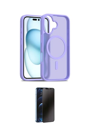Apple Uyumlu iPhone  Kılıf Siluet Minimal Prime İkili Koruma Seti
