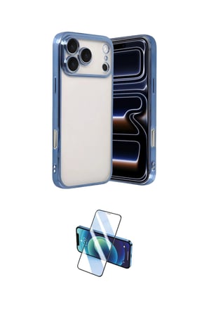 Apple Uyumlu iPhone  Pro Max Kılıf Vadi Minimal İkili Koruma Seti