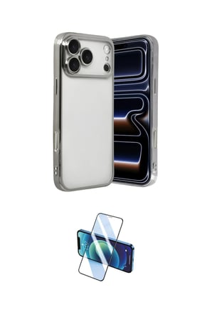Apple Uyumlu iPhone  Pro Max Kılıf Vadi Minimal İkili Koruma Seti