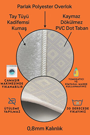 Bathroom Desenli Eko Banyo Paspası, Kaymaz Taban, Makinada Yıkanabilir, Dijital Baskı 2'li Set