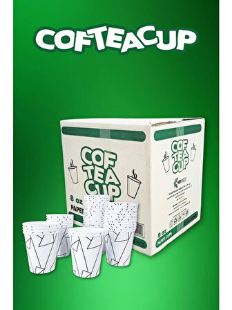 Karton Bardak 500 Adet 8 Oz - 240 ml
