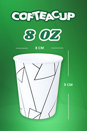 Cofteacup Karton Bardak 1000 Adet 8 Oz - 240 ml