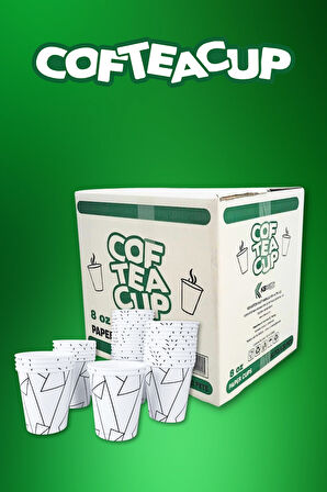Cofteacup Karton Bardak 1000 Adet 8 Oz - 240 ml