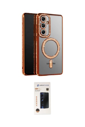 Samsung Uyumlu Galaxy S Plus Kılıf Siluet Işık Serisi İkili Koruma Seti