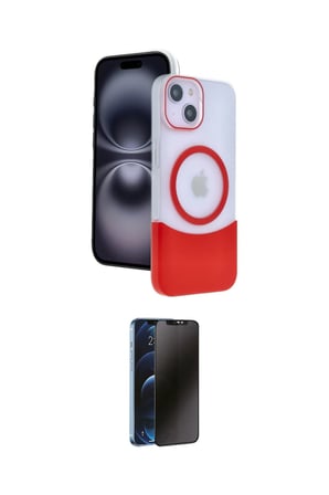 Apple Uyumlu iPhone  Kılıf Kozmos Form Özel Seri İkili Koruma Seti