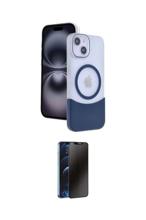 Apple Uyumlu iPhone  Kılıf Kozmos Form Özel Seri İkili Koruma Seti