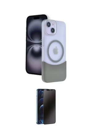 Apple Uyumlu iPhone  Kılıf Kozmos Form Özel Seri İkili Koruma Seti