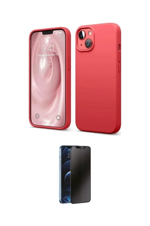 Apple Uyumlu iPhone  Kılıf Kozmos Yansıma Özel Seri İkili Koruma Seti