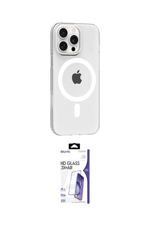 Apple Uyumlu iPhone  Pro Max Kılıf Pusula Form Özel Seri İkili Koruma Seti