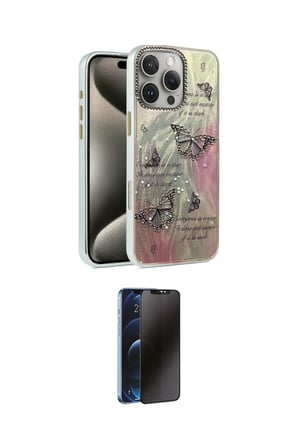 Apple Uyumlu iPhone  Pro Max Kılıf Zirve Modern Prime İkili Koruma Seti
