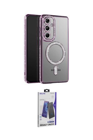 Samsung Uyumlu Galaxy S Plus Kılıf Siluet Işık Serisi İkili Koruma Seti