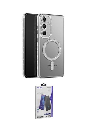 Samsung Uyumlu Galaxy S Plus Kılıf Siluet Işık Serisi İkili Koruma Seti