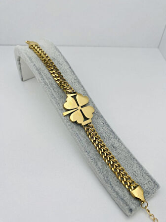 Yonca Çelik Bileklik (Gold) Blk 2165