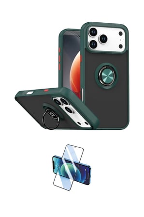 Apple Uyumlu iPhone  Pro Max Kılıf Yörünge Çizgi İkili Koruma Seti