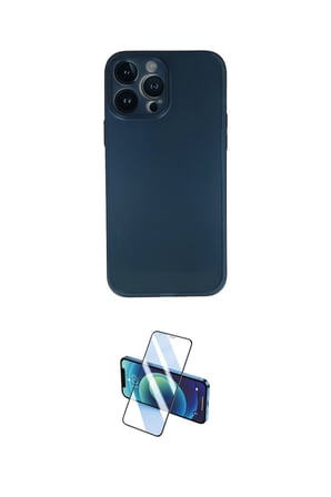 Apple Uyumlu iPhone  Pro Max Kılıf Yadigar Yansıma Serisi İkili Koruma Seti