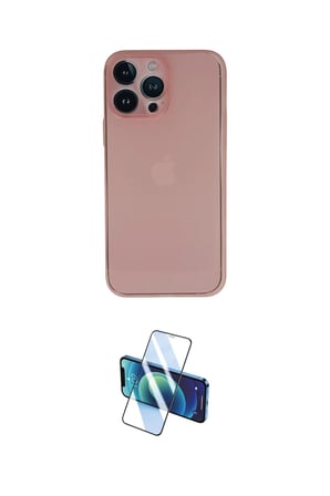 Apple Uyumlu iPhone  Pro Max Kılıf Yadigar Yansıma Serisi İkili Koruma Seti