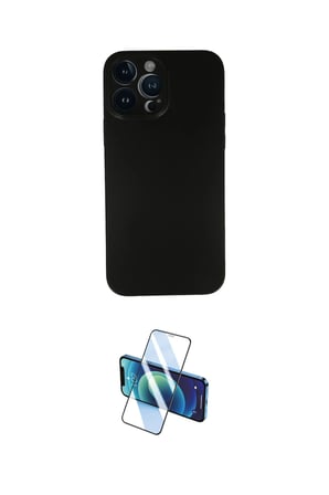 Apple Uyumlu iPhone  Pro Max Kılıf Yadigar Yansıma Serisi İkili Koruma Seti