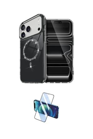 Apple Uyumlu iPhone  Pro Max Kılıf Kıvılcım Form Prime İkili Koruma Seti