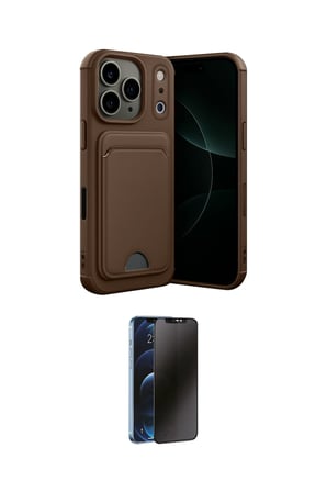 Apple Uyumlu iPhone  Pro Max Kılıf Vadi Çizgi Prime İkili Koruma Seti