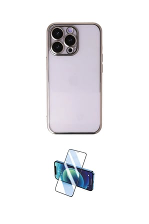 Apple Uyumlu iPhone  Pro Max Kılıf Vadi Minimal İkili Koruma Seti