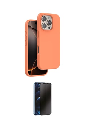 Apple Uyumlu iPhone  Pro Max Kılıf Kıvılcım Çizgi Serisi İkili Koruma Seti