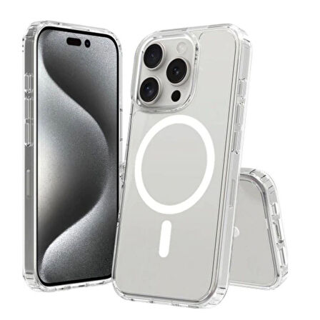 iPhone 17 Pro Uyumlu Şeffaf MagSafe Koruyucu Kılıf