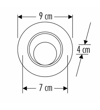 Cata CT-5204 6W Akik Spot Led Armatür Beyaz Işık