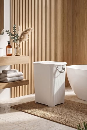 Stil Set Kirli Çamaşır Sepeti 40 Litre 48x34,5x40 cm ve Selesi 20 Litre 41x31,5x24 cm