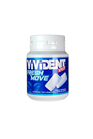 Vivident XYLIT Fresh Move Nane Aromalı Draje Sakız 60 gr x 12 Adet