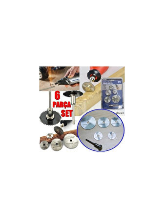 6'lı Mini Testere Seti (Gravür Makinesi Uyumlu)